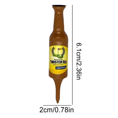 Funny Golf Tees Resin Golf Tees Novelty Bottle Shape Golf Tees Portable Golf Accessories for Driving Range Reusable Golf Tees
